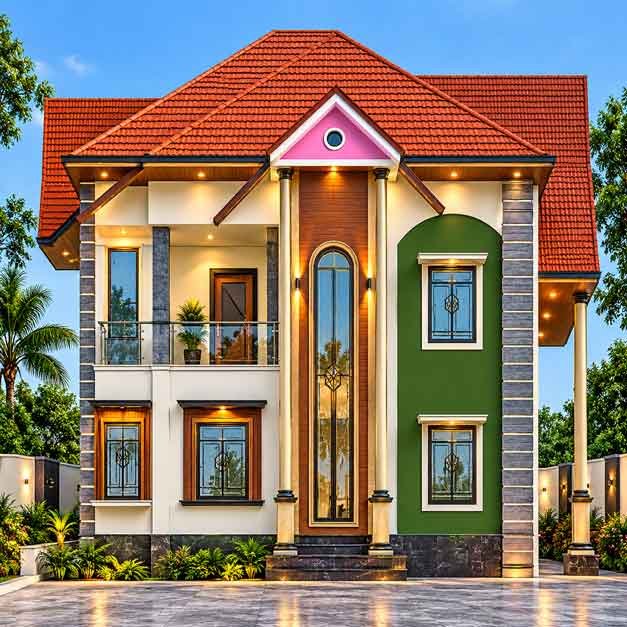 4BHK G+1 Complete House Plan House Plan PDF – Floor Plan Drawing